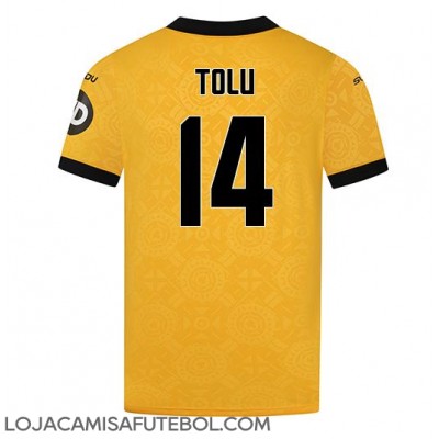 Camisa de Futebol Wolves Tolu Arokodare #14 Equipamento Principal 2025-26 Manga Curta Camisa de Futebol Wolves Tolu Arokodare #14 Equipamento Principal 2025-26 Manga Curta